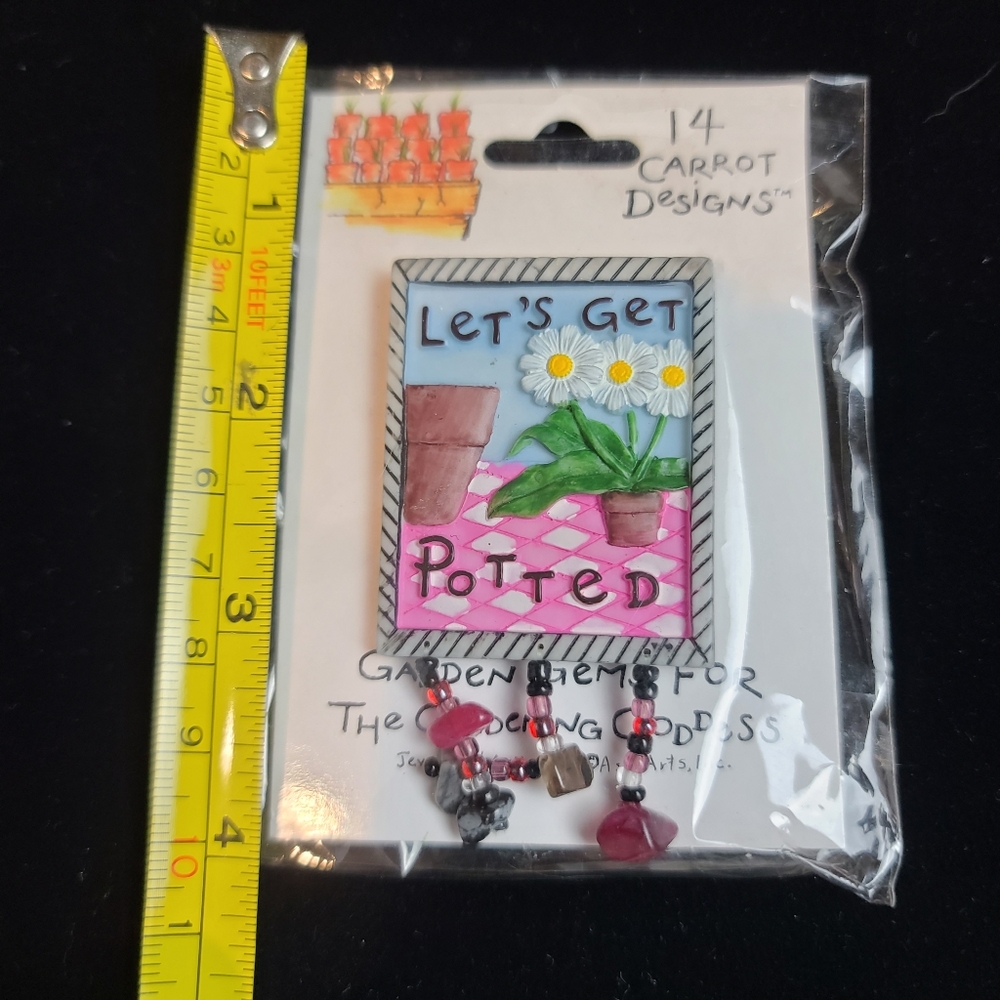 14 Carrot Designs Pin " Let's Get Potted" - Picture 5 of 5